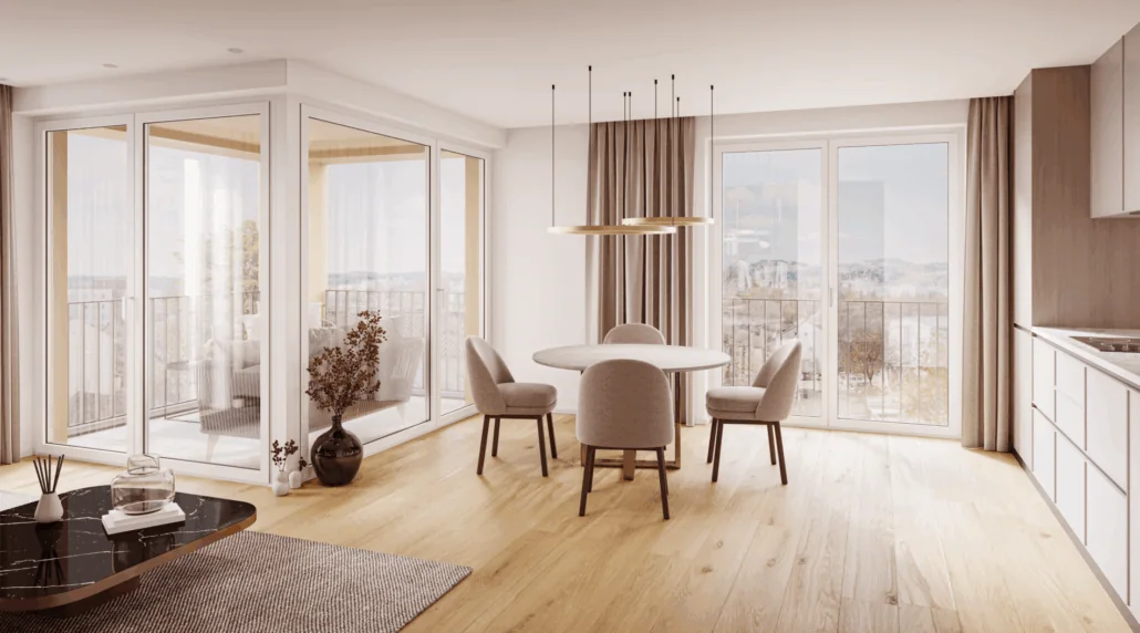 Beispiel einer Architekturvisualisierung aus der Projektpräsentation